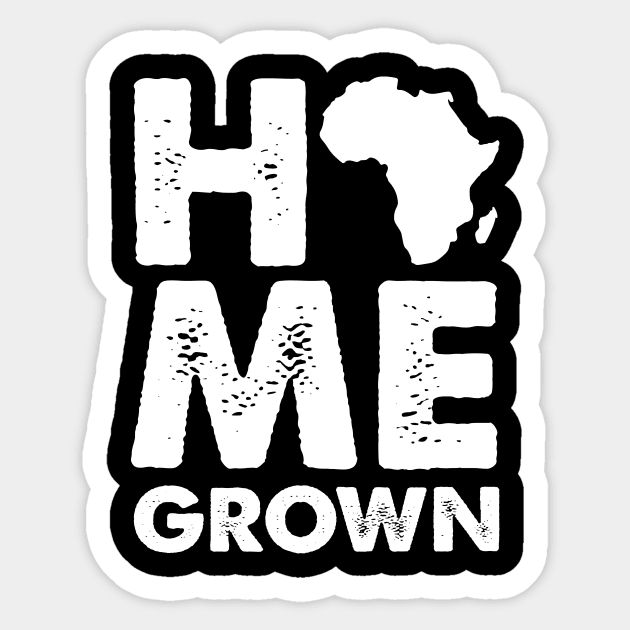 African, Home Grown, Black Pride, Africa Map Sticker by alzo